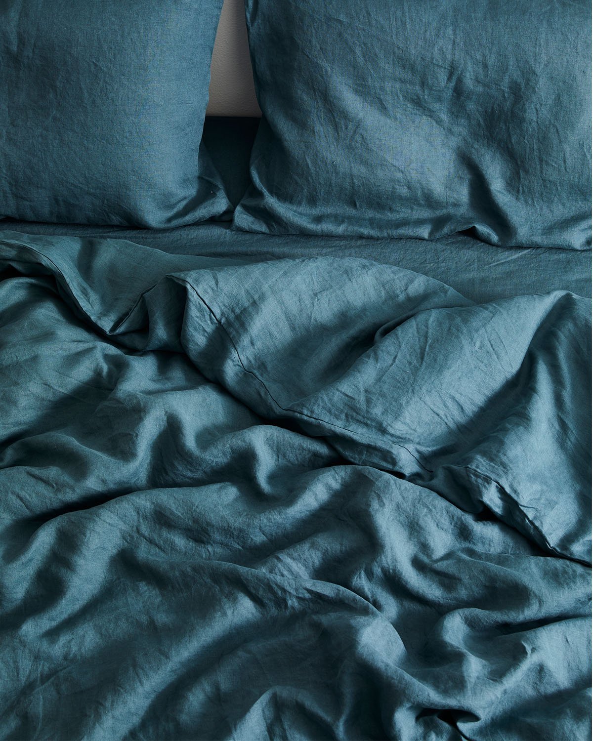 Petrol 100% Flax Linen Pillowcases (Set of Two)