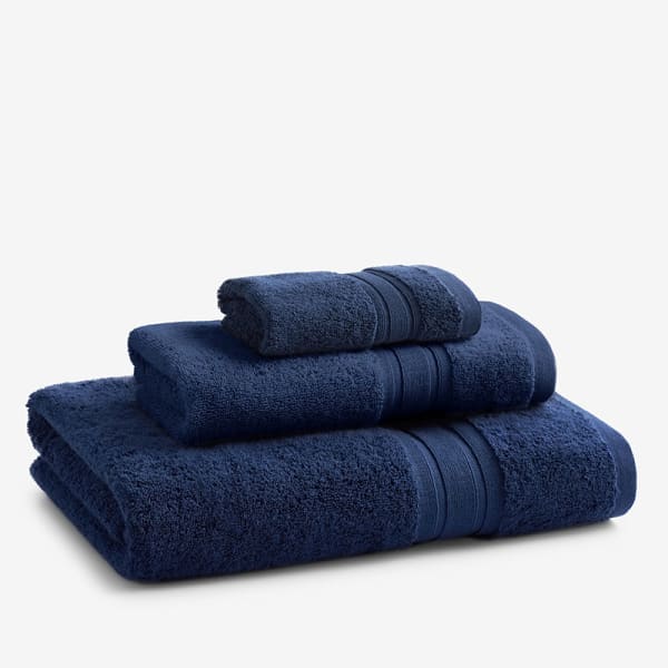 Navy Color Cotton Bath Towel