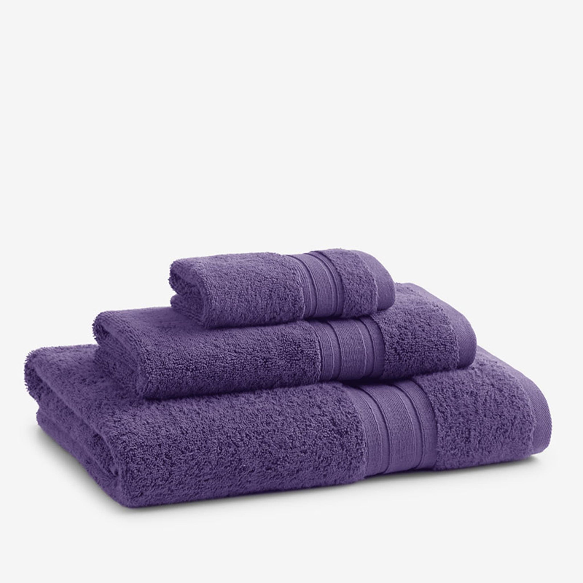 Purple Color Cotton Bath Towel