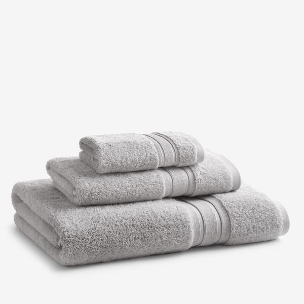 Silver Color Cotton Bath Towel