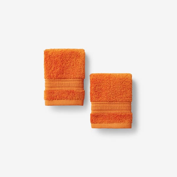 Pumpkin Color Cotton Bath Towel